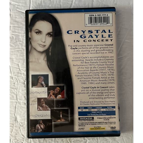 Crystal Gayle In Concert DVD - Picture 2 of 6